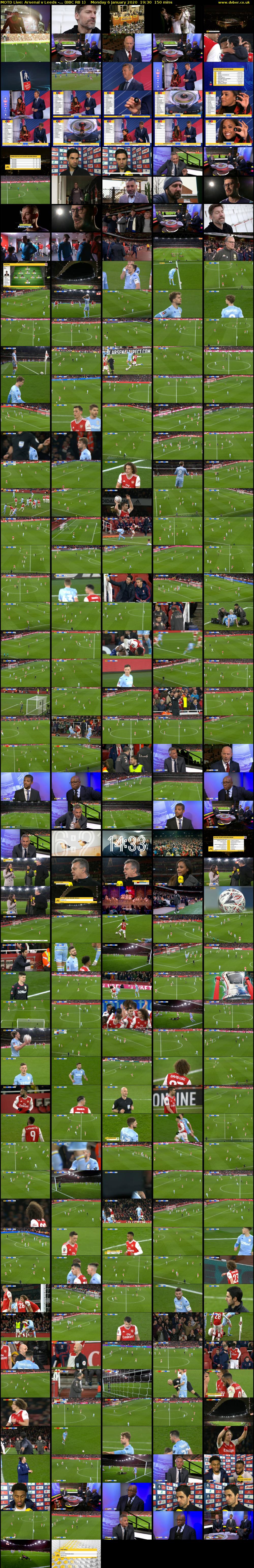 MOTD Live: Arsenal v Leeds -... (BBC RB 1) Monday 6 January 2020 19:30 - 22:00