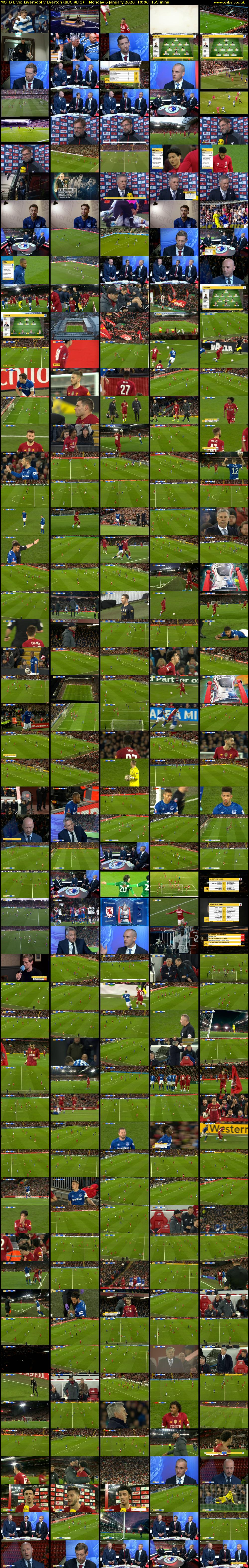 MOTD Live: Liverpool v Everton (BBC RB 1) Monday 6 January 2020 10:00 - 12:35