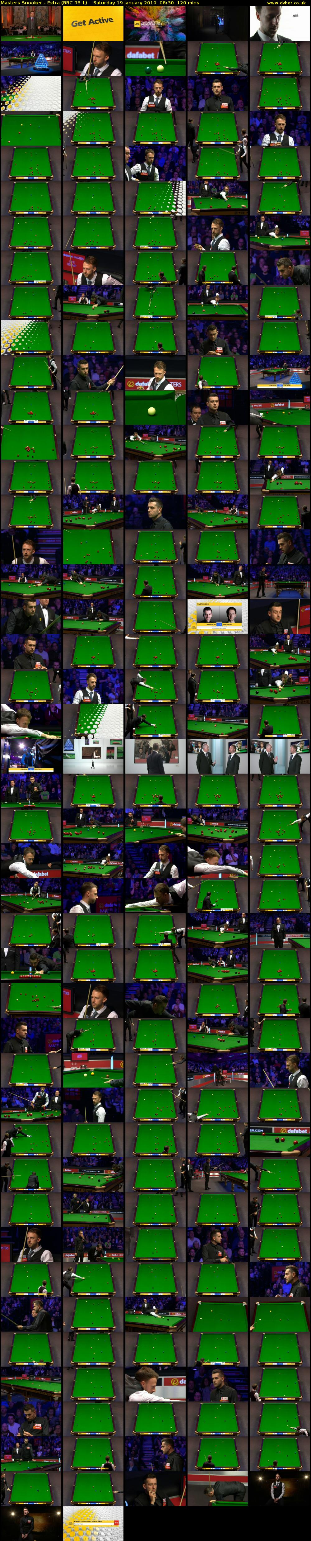 Masters Snooker - Extra (BBC RB 1) Saturday 19 January 2019 08:30 - 10:30