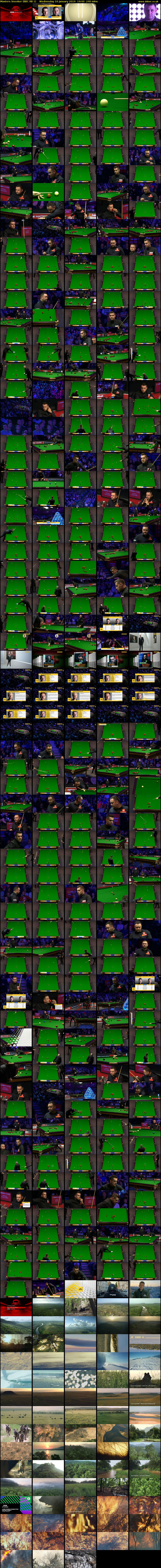 Masters Snooker (BBC RB 1) Wednesday 16 January 2019 19:00 - 23:00