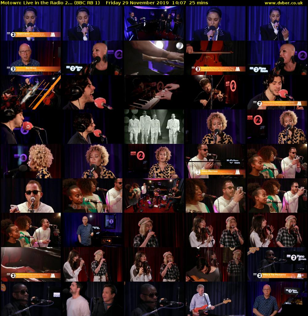 Motown: Live in the Radio 2... (BBC RB 1) Friday 29 November 2019 14:07 - 14:32