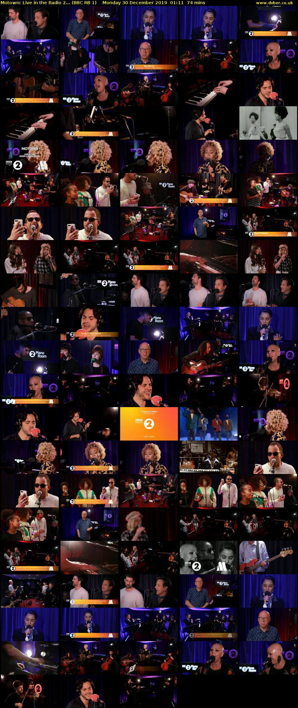 Motown: Live in the Radio 2... (BBC RB 1) Monday 30 December 2019 01:11 - 02:25