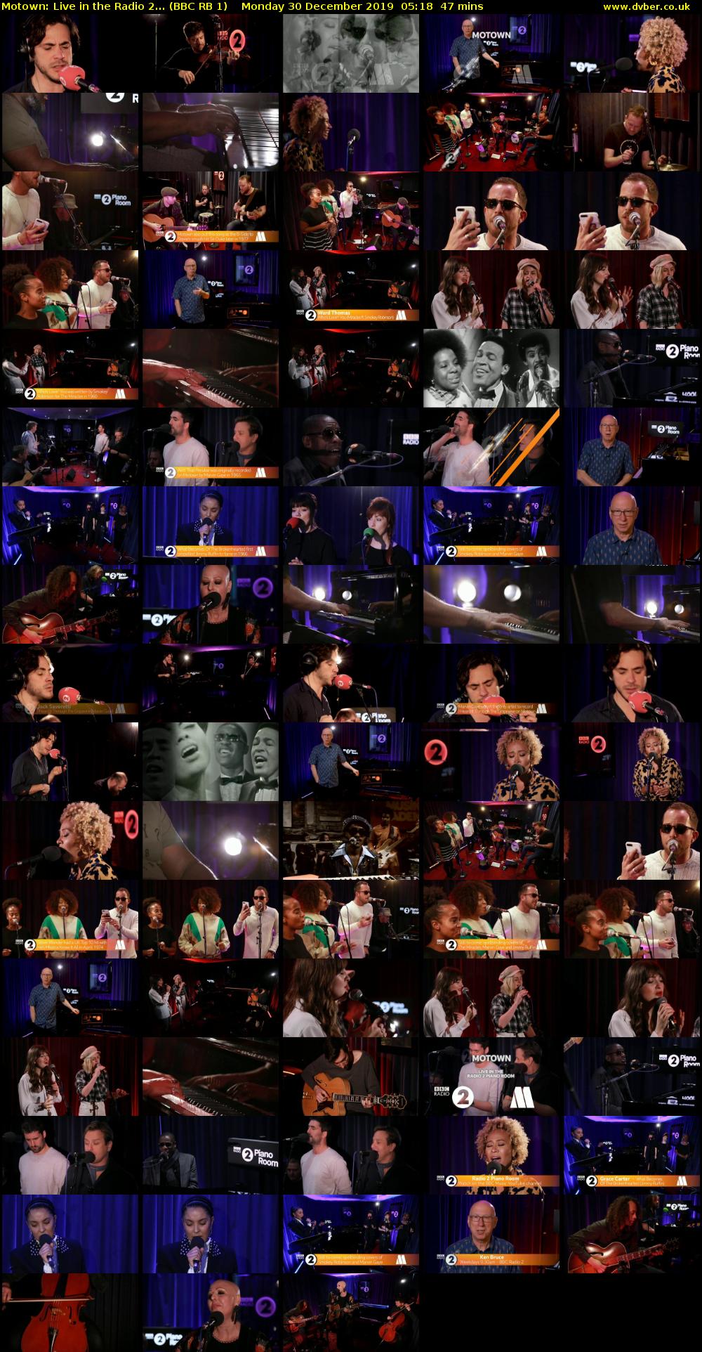 Motown: Live in the Radio 2... (BBC RB 1) Monday 30 December 2019 05:18 - 06:05