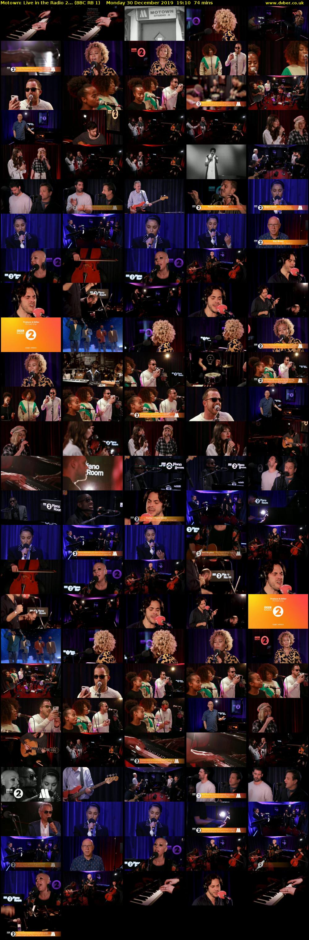 Motown: Live in the Radio 2... (BBC RB 1) Monday 30 December 2019 19:10 - 20:24