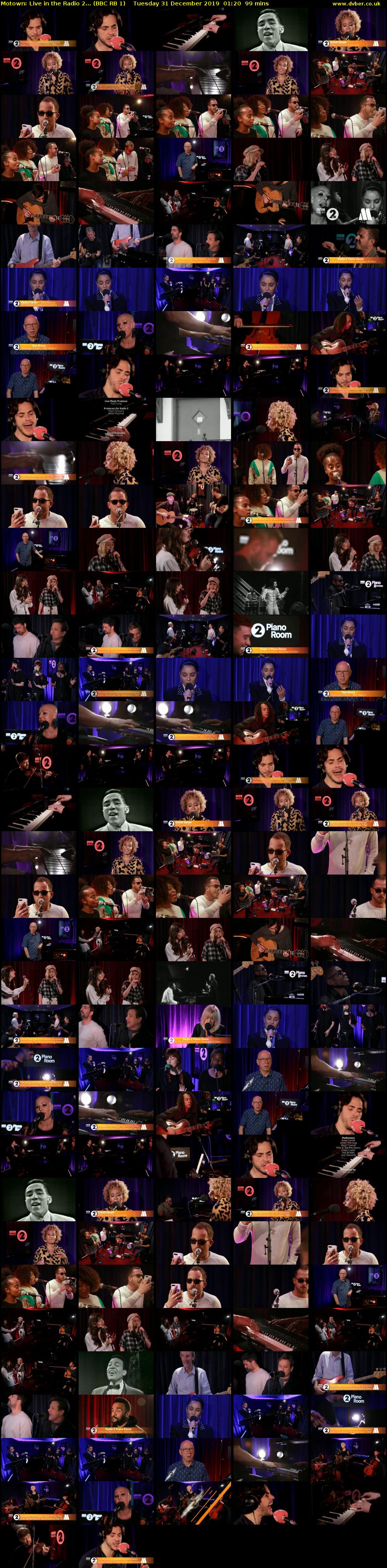 Motown: Live in the Radio 2... (BBC RB 1) Tuesday 31 December 2019 01:20 - 02:59