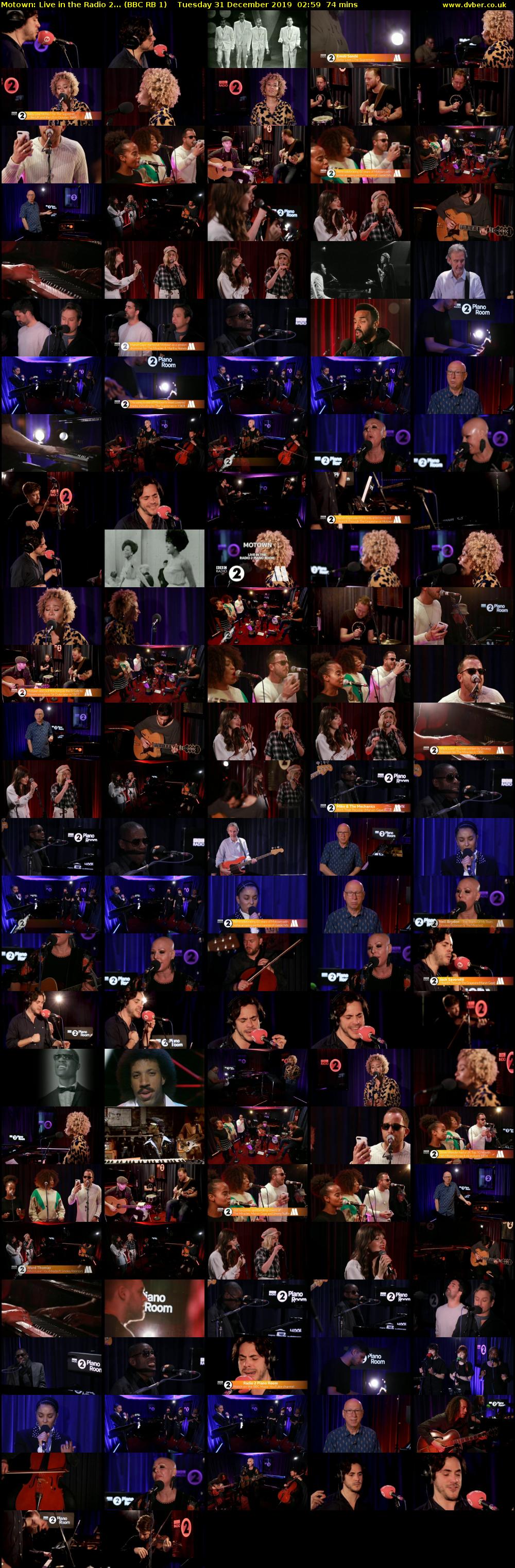Motown: Live in the Radio 2... (BBC RB 1) Tuesday 31 December 2019 02:59 - 04:13