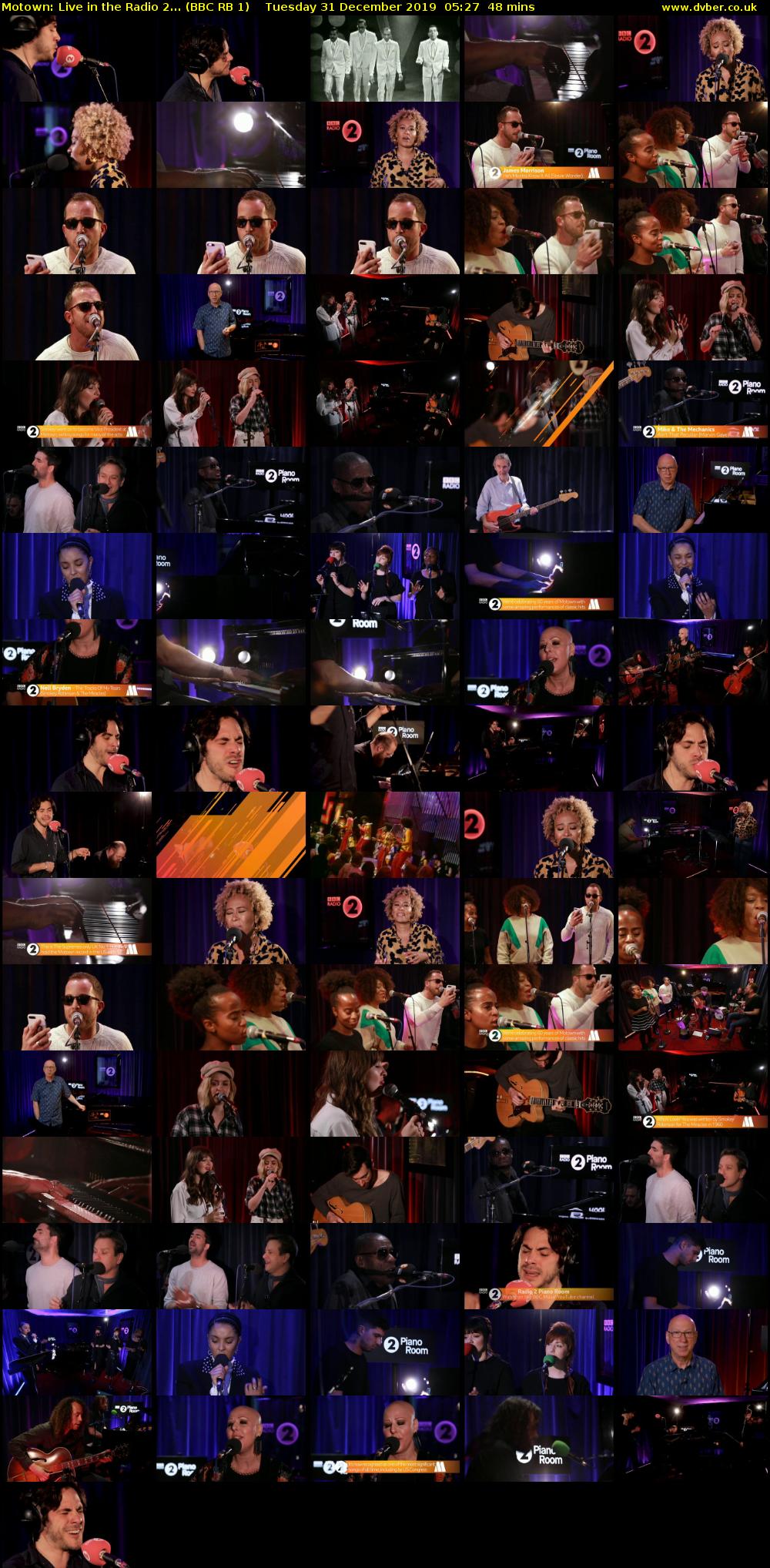 Motown: Live in the Radio 2... (BBC RB 1) Tuesday 31 December 2019 05:27 - 06:15