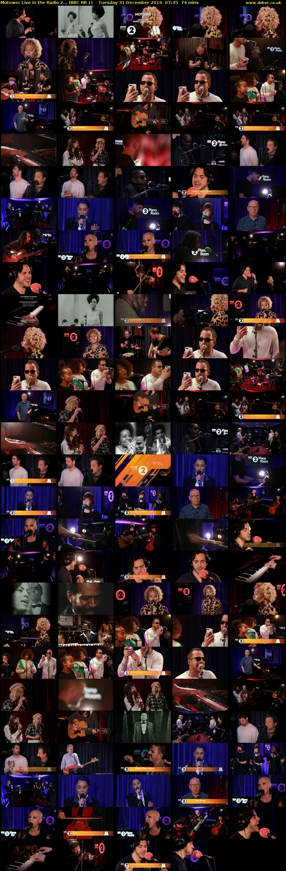 Motown: Live in the Radio 2... (BBC RB 1) Tuesday 31 December 2019 07:45 - 08:59
