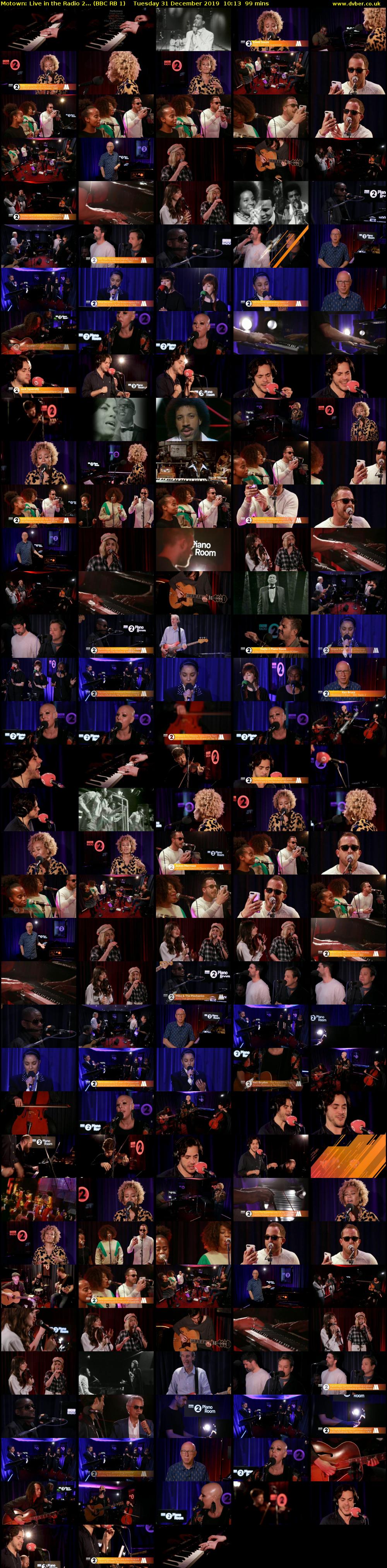 Motown: Live in the Radio 2... (BBC RB 1) Tuesday 31 December 2019 10:13 - 11:52