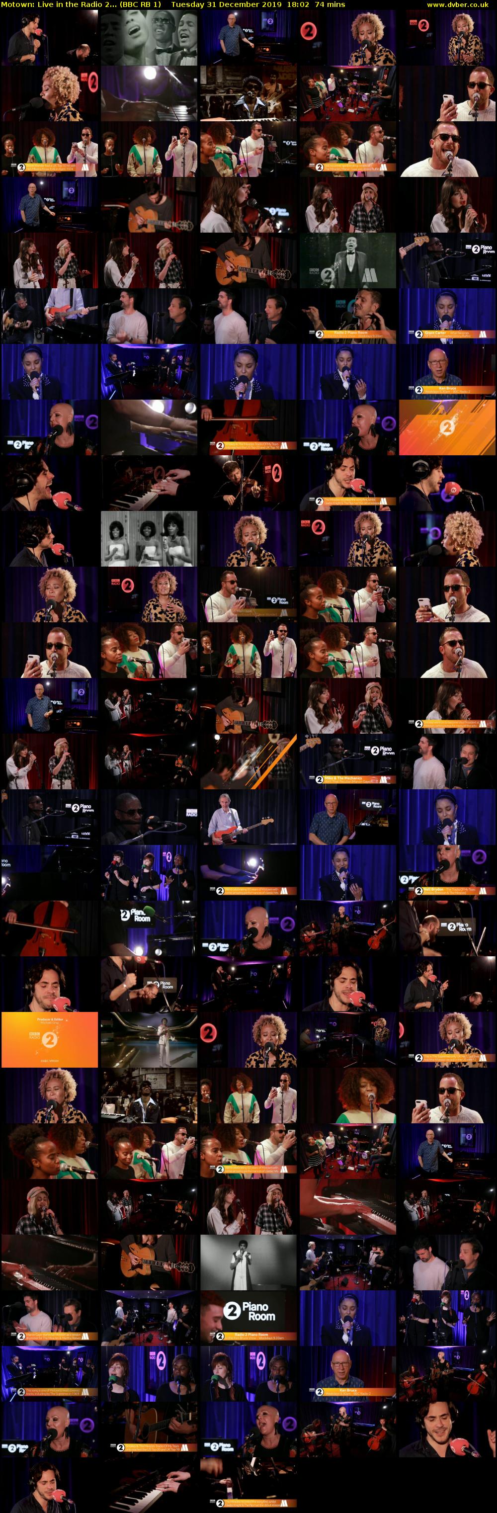 Motown: Live in the Radio 2... (BBC RB 1) Tuesday 31 December 2019 18:02 - 19:16