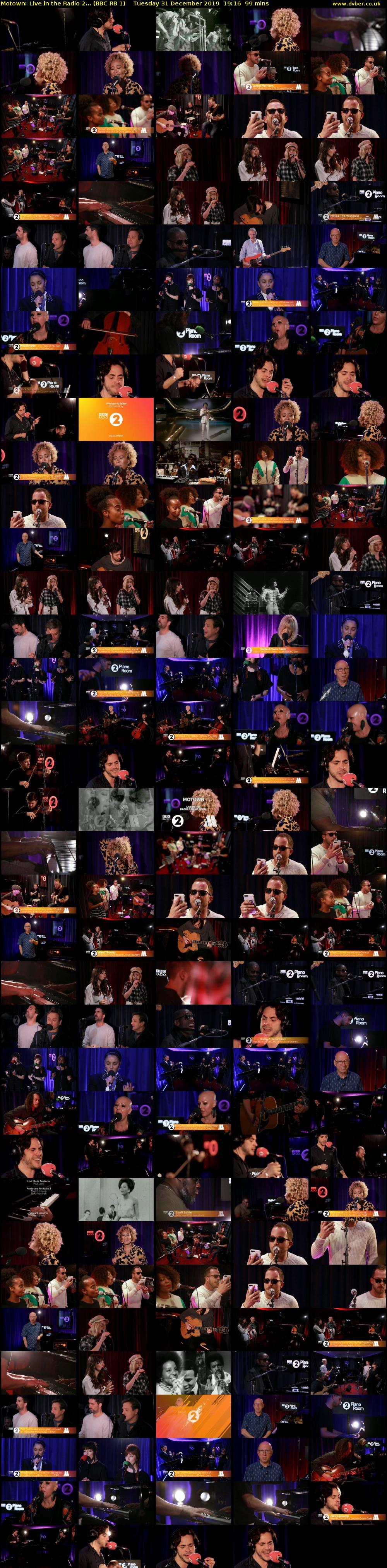 Motown: Live in the Radio 2... (BBC RB 1) Tuesday 31 December 2019 19:16 - 20:55