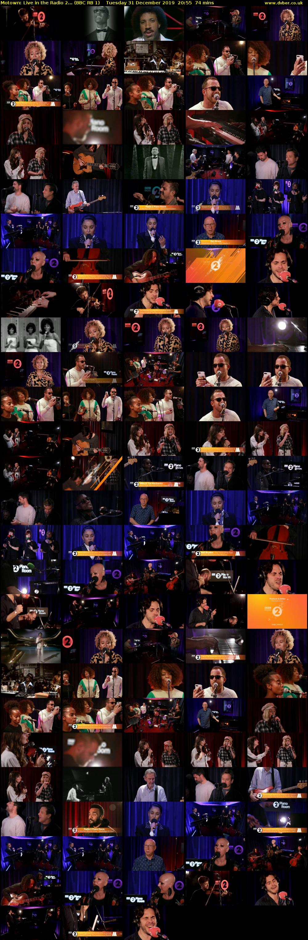 Motown: Live in the Radio 2... (BBC RB 1) Tuesday 31 December 2019 20:55 - 22:09