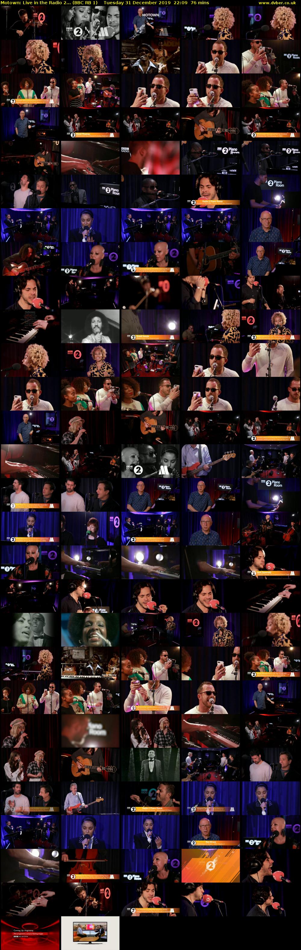 Motown: Live in the Radio 2... (BBC RB 1) Tuesday 31 December 2019 22:09 - 23:25