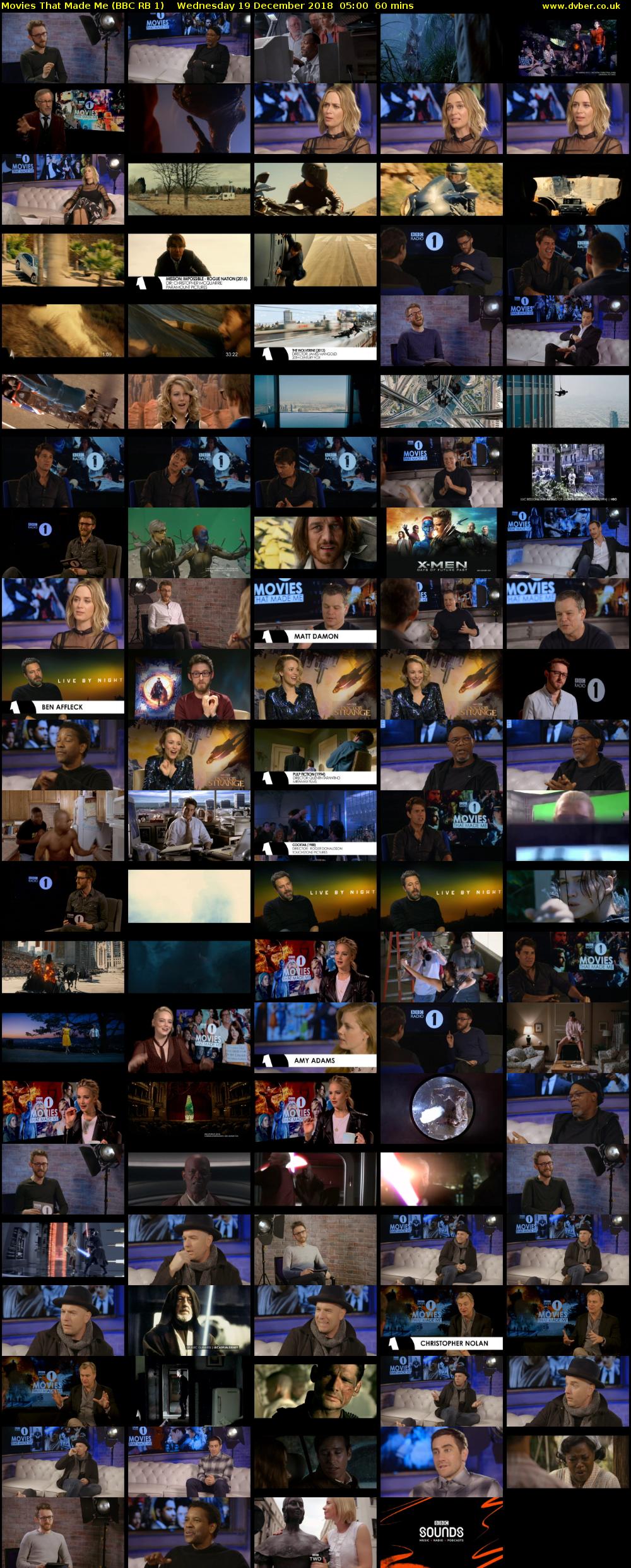 Movies That Made Me (BBC RB 1) Wednesday 19 December 2018 05:00 - 06:00