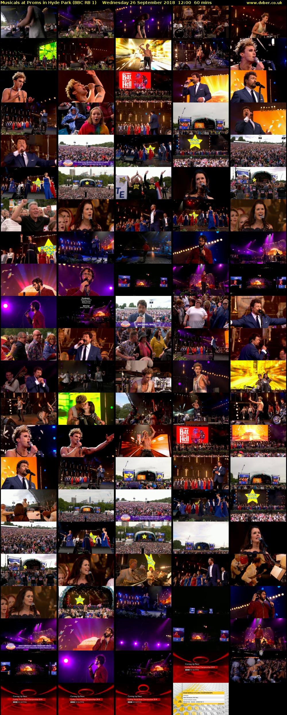 Musicals at Proms in Hyde Park (BBC RB 1) Wednesday 26 September 2018 12:00 - 13:00