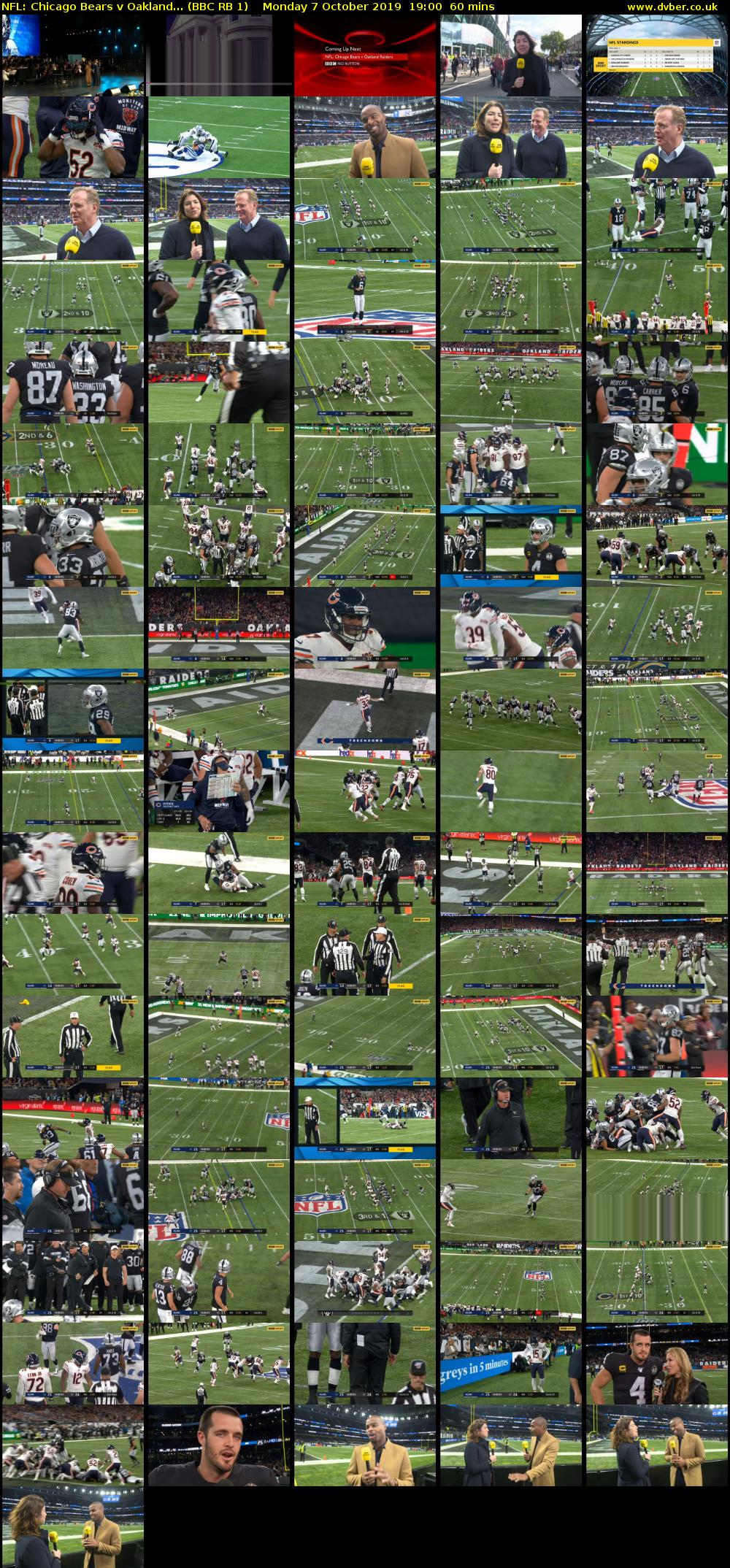 NFL: Chicago Bears v Oakland... (BBC RB 1) Monday 7 October 2019 19:00 - 20:00