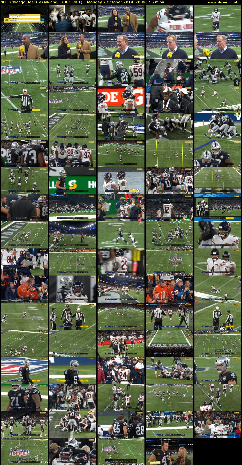 NFL: Chicago Bears v Oakland... (BBC RB 1) Monday 7 October 2019 20:00 - 20:55
