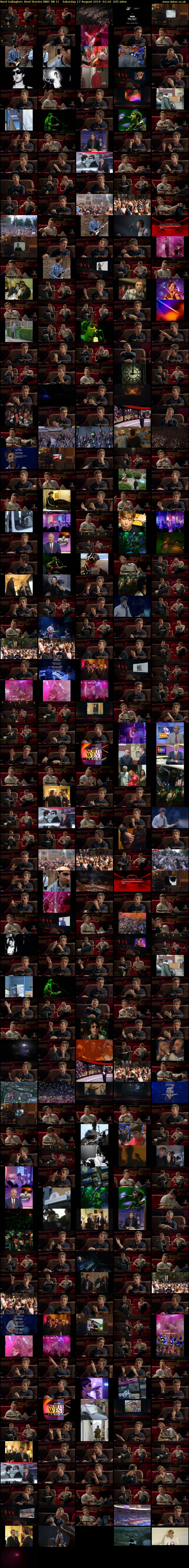 Noel Gallagher: Reel Stories (BBC RB 1) Saturday 17 August 2019 01:20 - 04:45