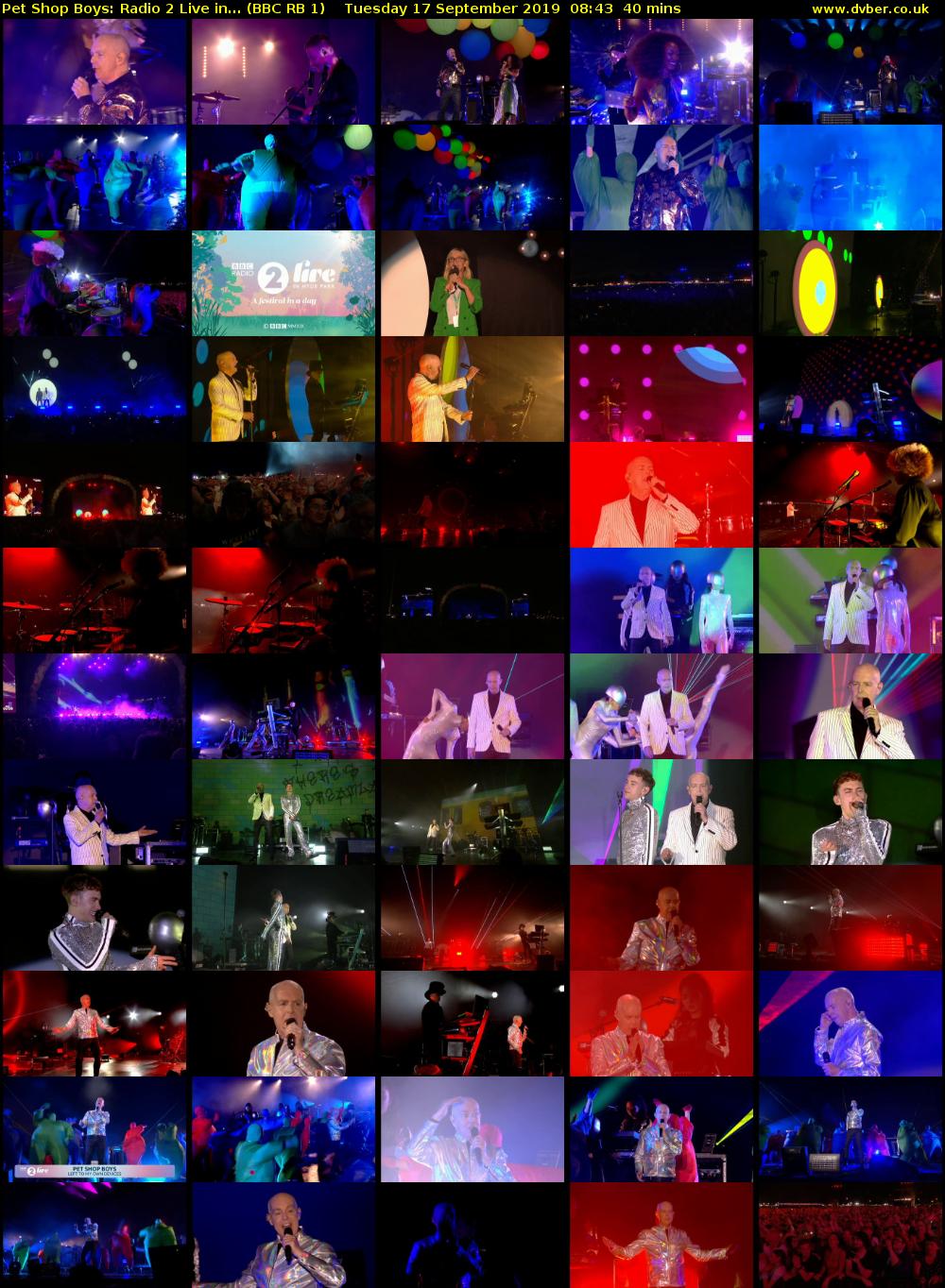 Pet Shop Boys: Radio 2 Live in... (BBC RB 1) Tuesday 17 September 2019 08:43 - 09:23