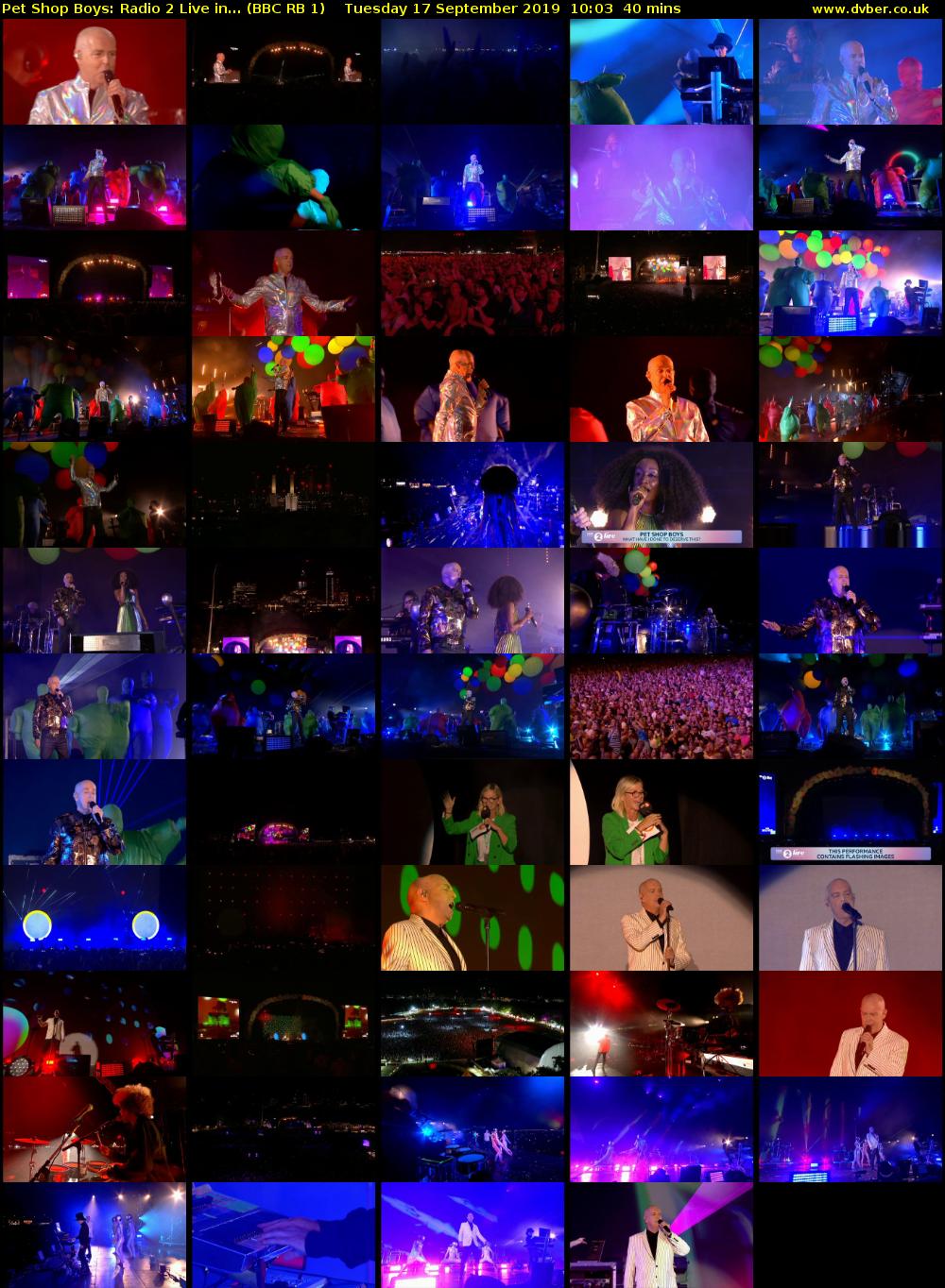 Pet Shop Boys: Radio 2 Live in... (BBC RB 1) Tuesday 17 September 2019 10:03 - 10:43