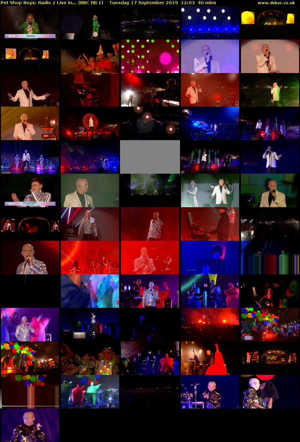 Pet Shop Boys: Radio 2 Live in... (BBC RB 1) Tuesday 17 September 2019 12:03 - 12:43