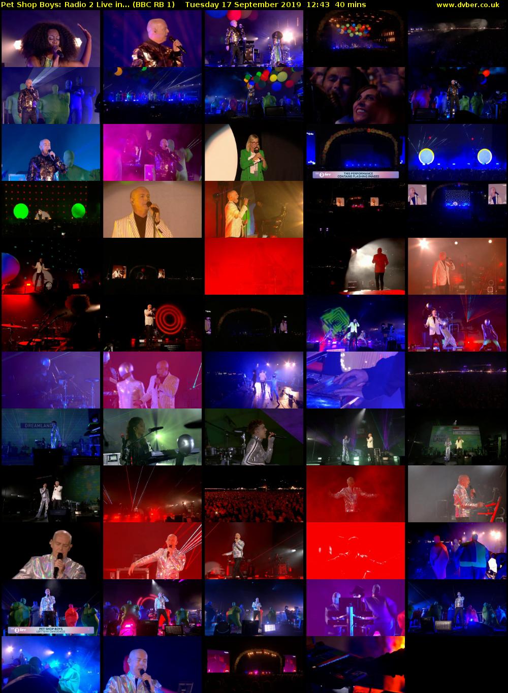 Pet Shop Boys: Radio 2 Live in... (BBC RB 1) Tuesday 17 September 2019 12:43 - 13:23