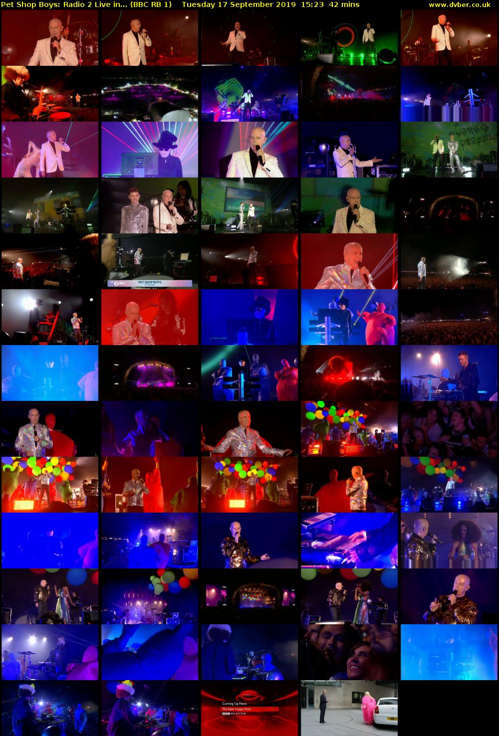 Pet Shop Boys: Radio 2 Live in... (BBC RB 1) Tuesday 17 September 2019 15:23 - 16:05