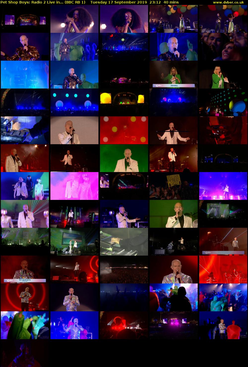 Pet Shop Boys: Radio 2 Live in... (BBC RB 1) Tuesday 17 September 2019 23:12 - 23:52