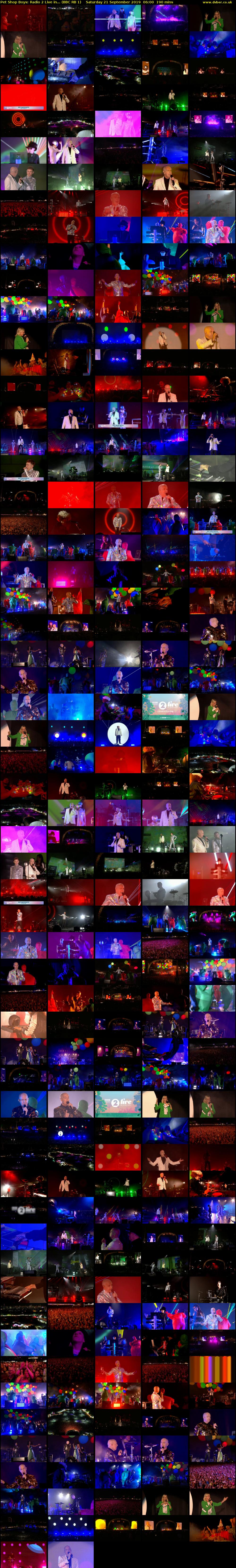 Pet Shop Boys: Radio 2 Live in... (BBC RB 1) Saturday 21 September 2019 06:00 - 09:10