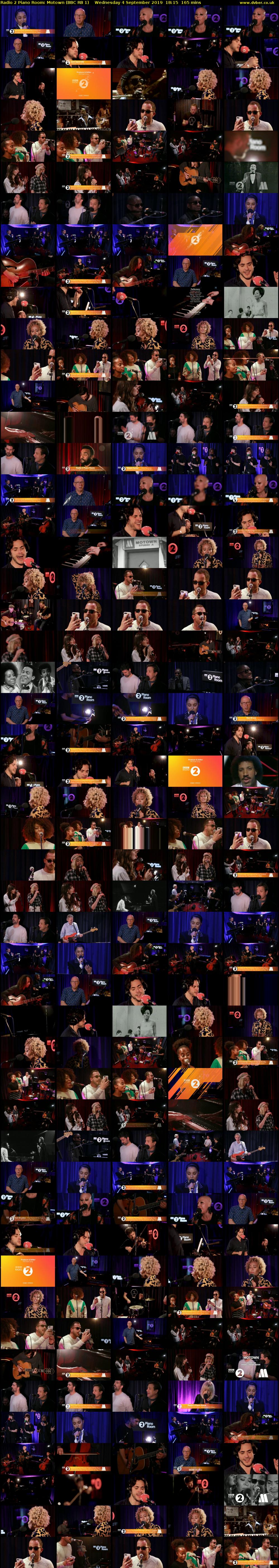 Radio 2 Piano Room: Motown (BBC RB 1) Wednesday 4 September 2019 18:15 - 21:00