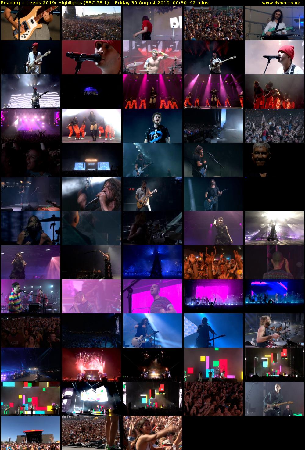 Reading + Leeds 2019: Highlights (BBC RB 1) Friday 30 August 2019 06:30 - 07:12