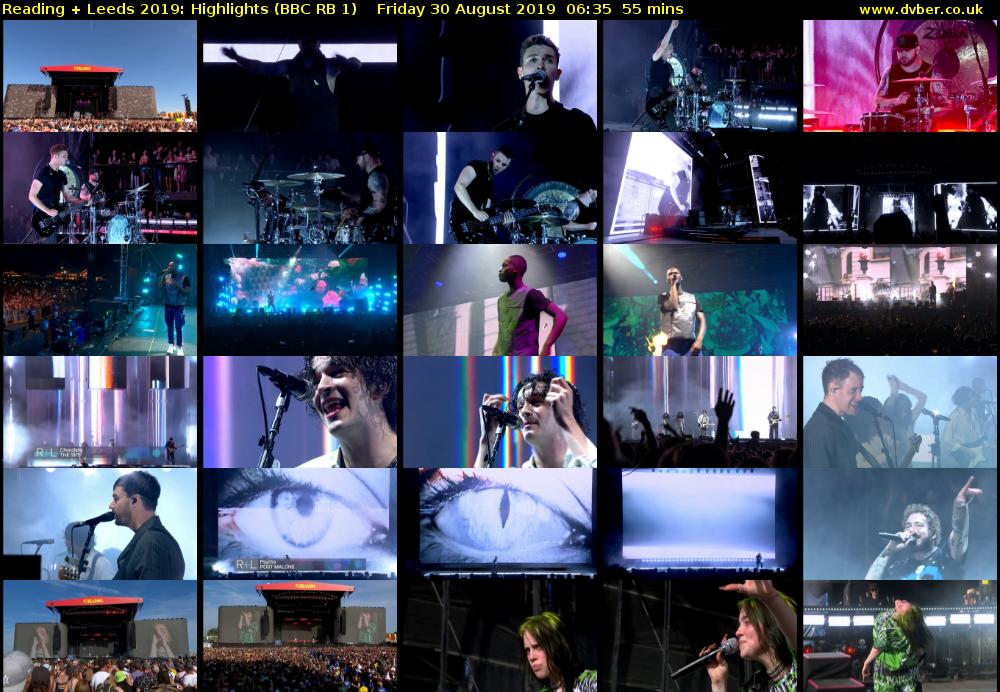 Reading + Leeds 2019: Highlights (BBC RB 1) Friday 30 August 2019 06:35 - 07:30