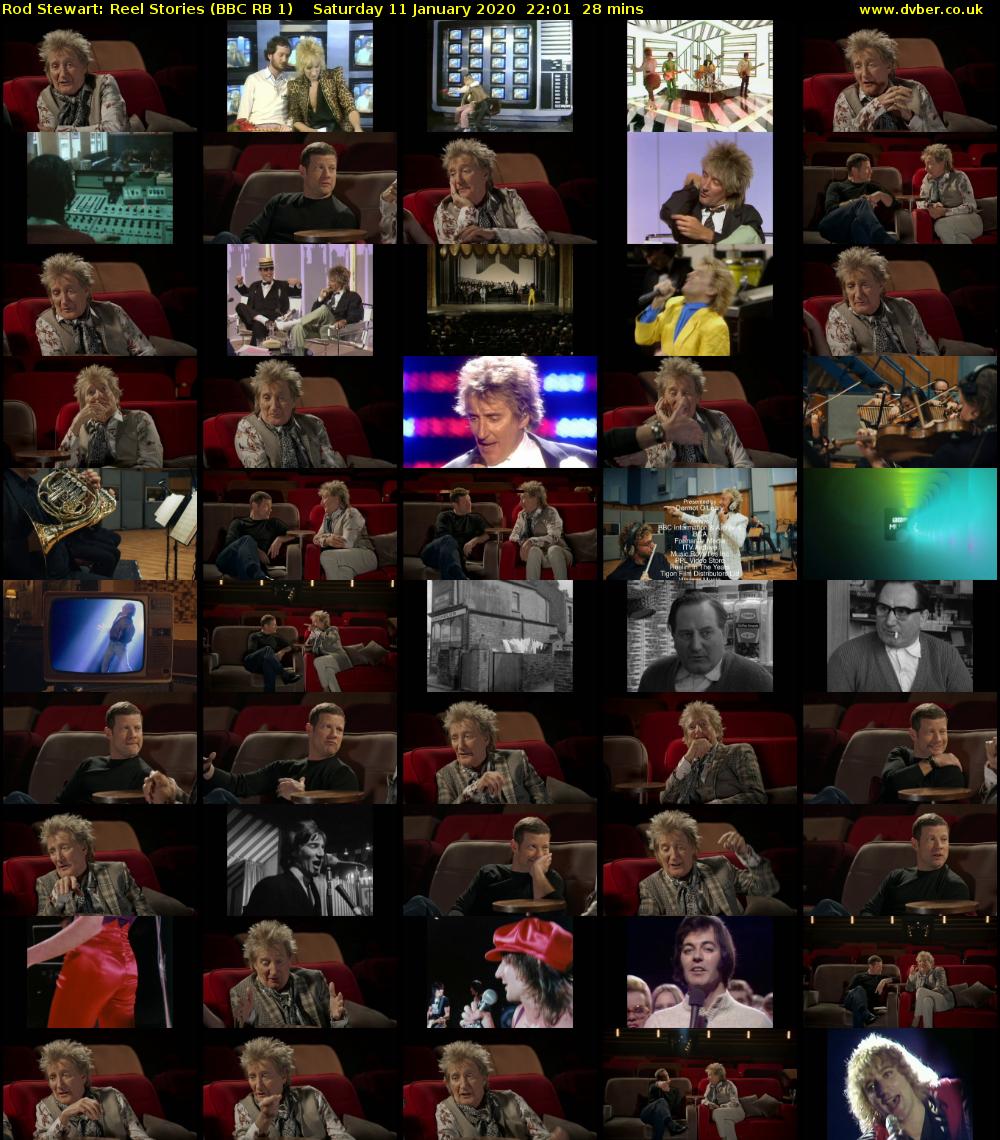 Rod Stewart: Reel Stories (BBC RB 1) Saturday 11 January 2020 22:01 - 22:29