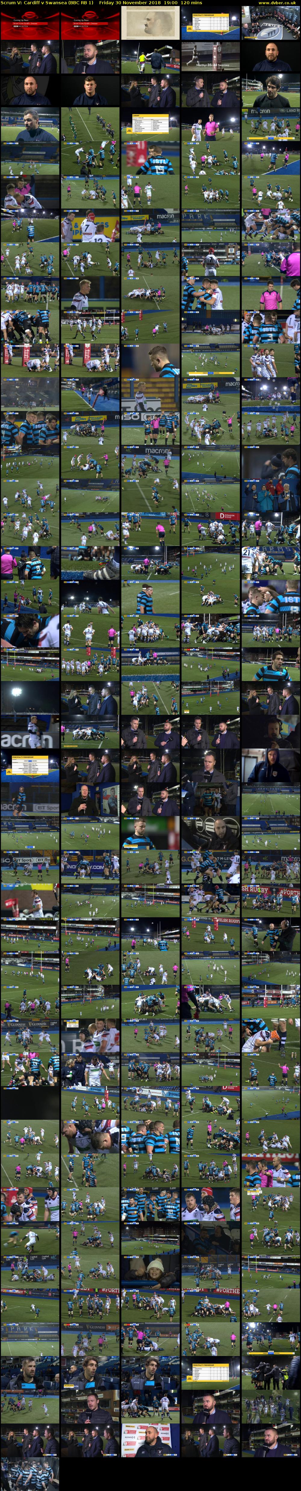 Scrum V: Cardiff v Swansea (BBC RB 1) Friday 30 November 2018 19:00 - 21:00