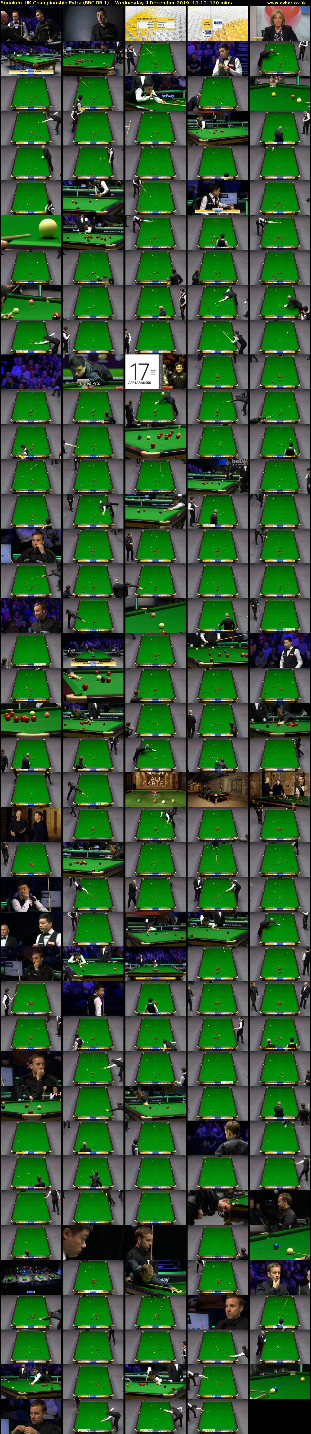 Snooker: UK Championship Extra (BBC RB 1) Wednesday 4 December 2019 10:10 - 12:10