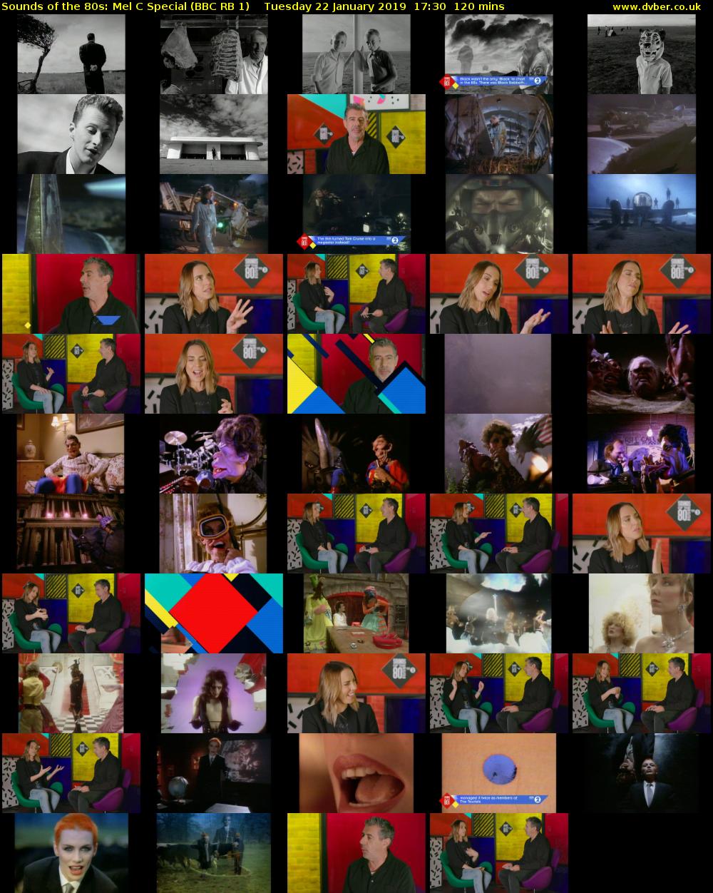 Sounds of the 80s: Mel C Special (BBC RB 1) Tuesday 22 January 2019 17:30 - 19:30