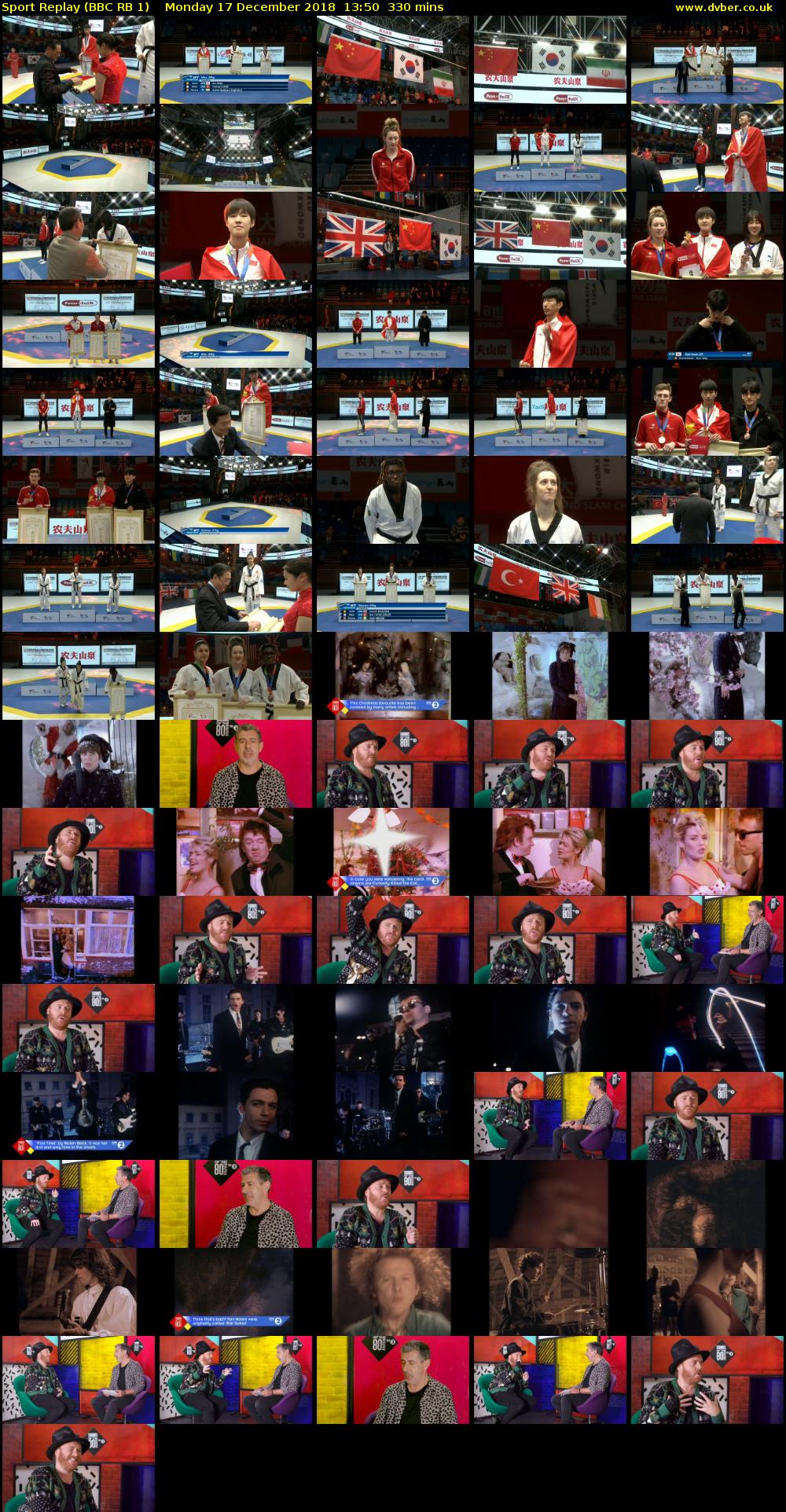 Sport Replay (BBC RB 1) Monday 17 December 2018 13:50 - 19:20