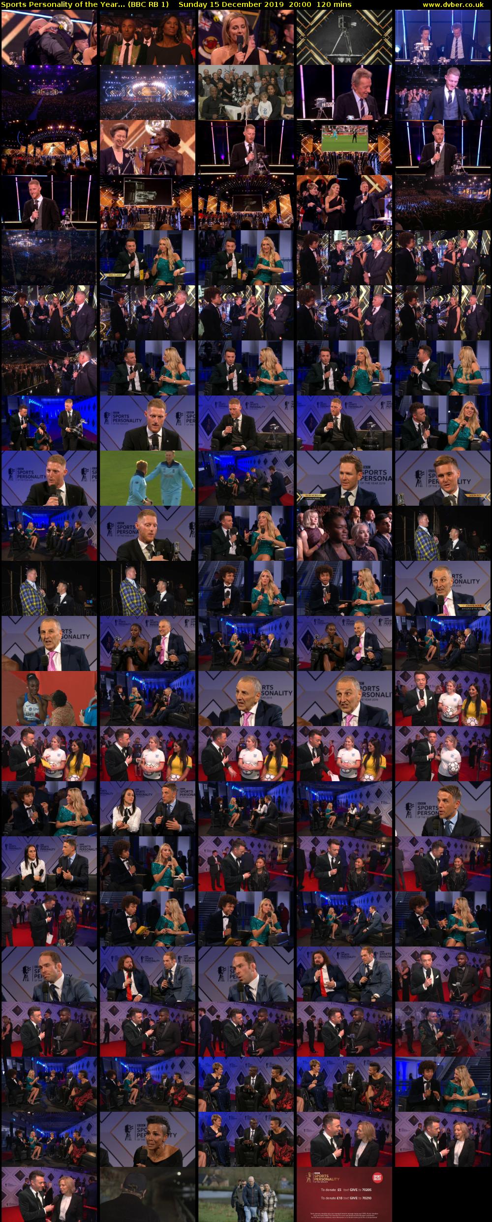 Sports Personality of the Year... (BBC RB 1) Sunday 15 December 2019 20:00 - 22:00