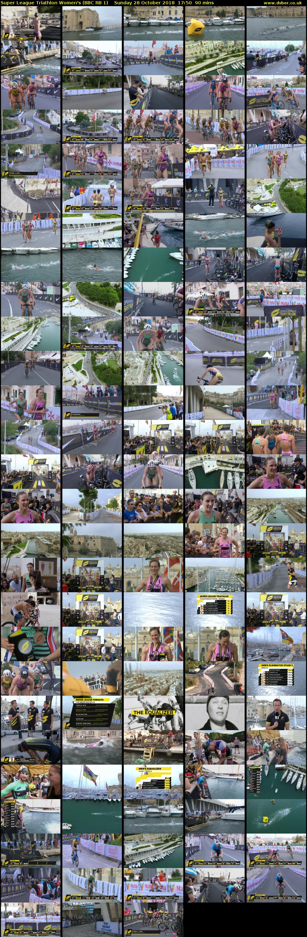 Super League Triathlon Women's (BBC RB 1) Sunday 28 October 2018 17:50 - 19:20