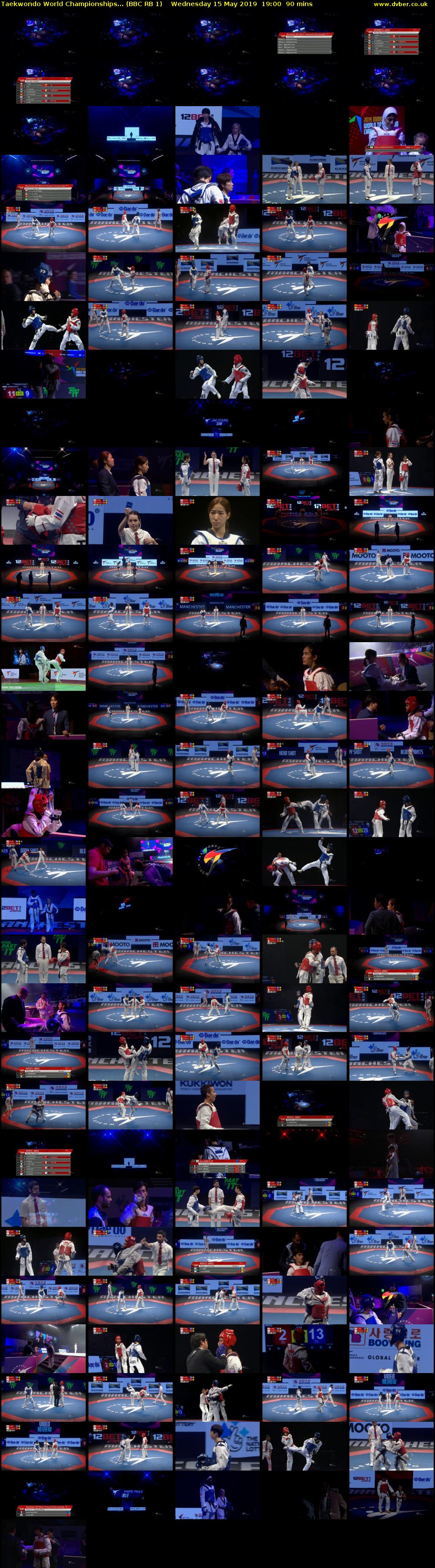 Taekwondo World Championships... (BBC RB 1) Wednesday 15 May 2019 19:00 - 20:30