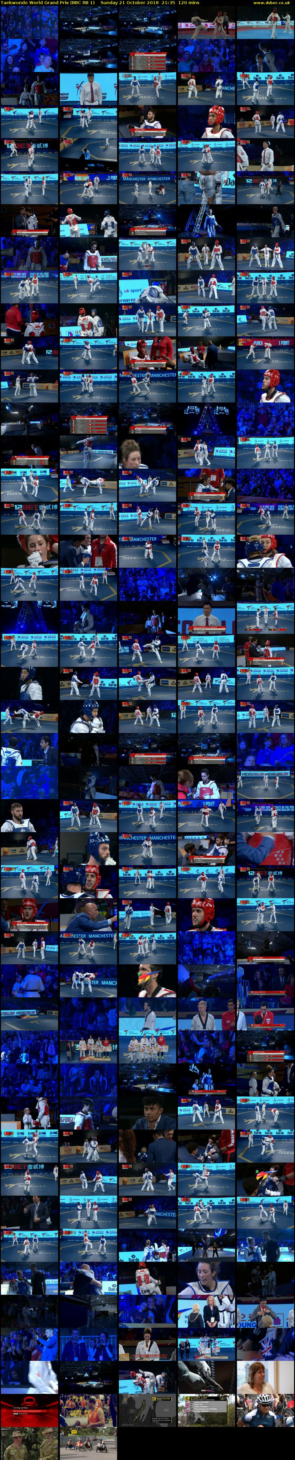 Taekwondo World Grand Prix (BBC RB 1) Sunday 21 October 2018 21:35 - 23:35