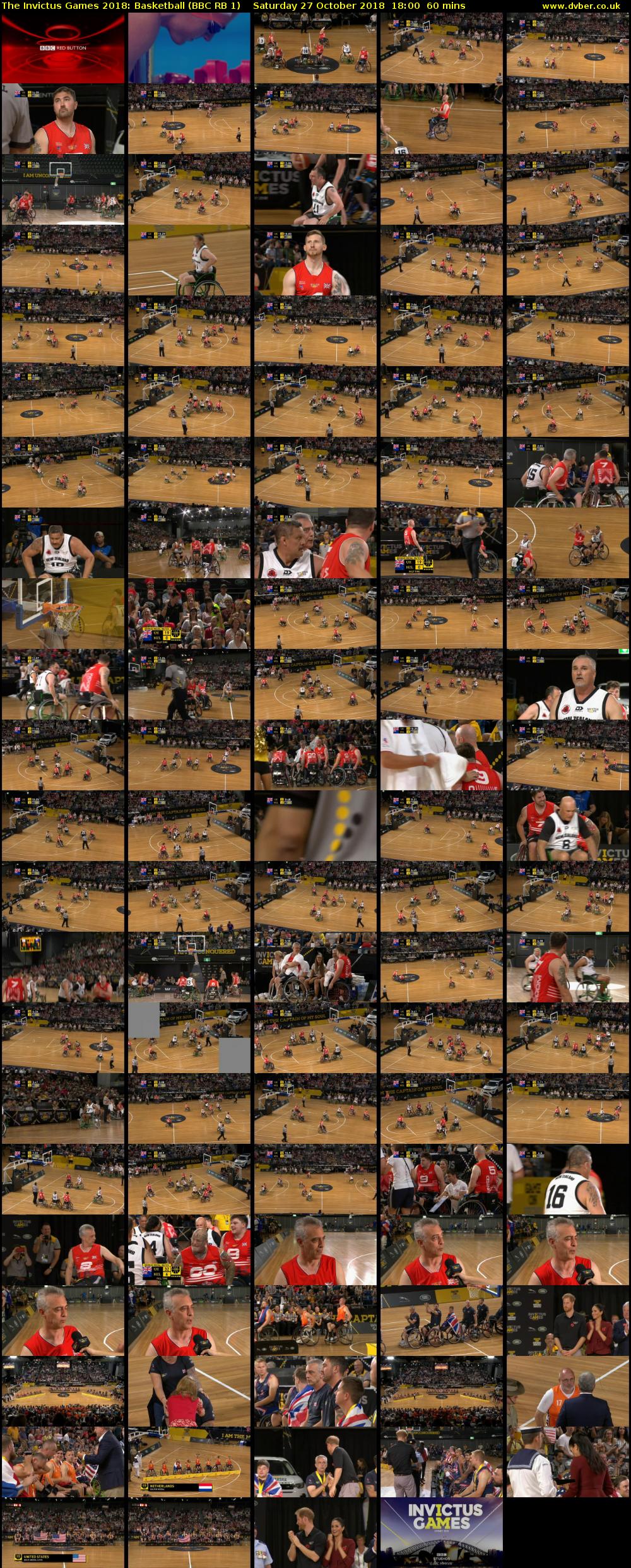 The Invictus Games 2018: Basketball (BBC RB 1) Saturday 27 October 2018 18:00 - 19:00