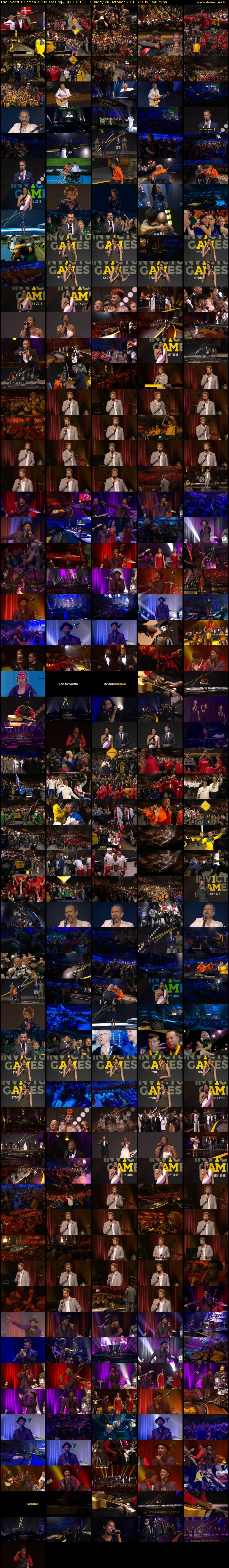 The Invictus Games 2018: Closing... (BBC RB 1) Sunday 28 October 2018 21:35 - 03:35