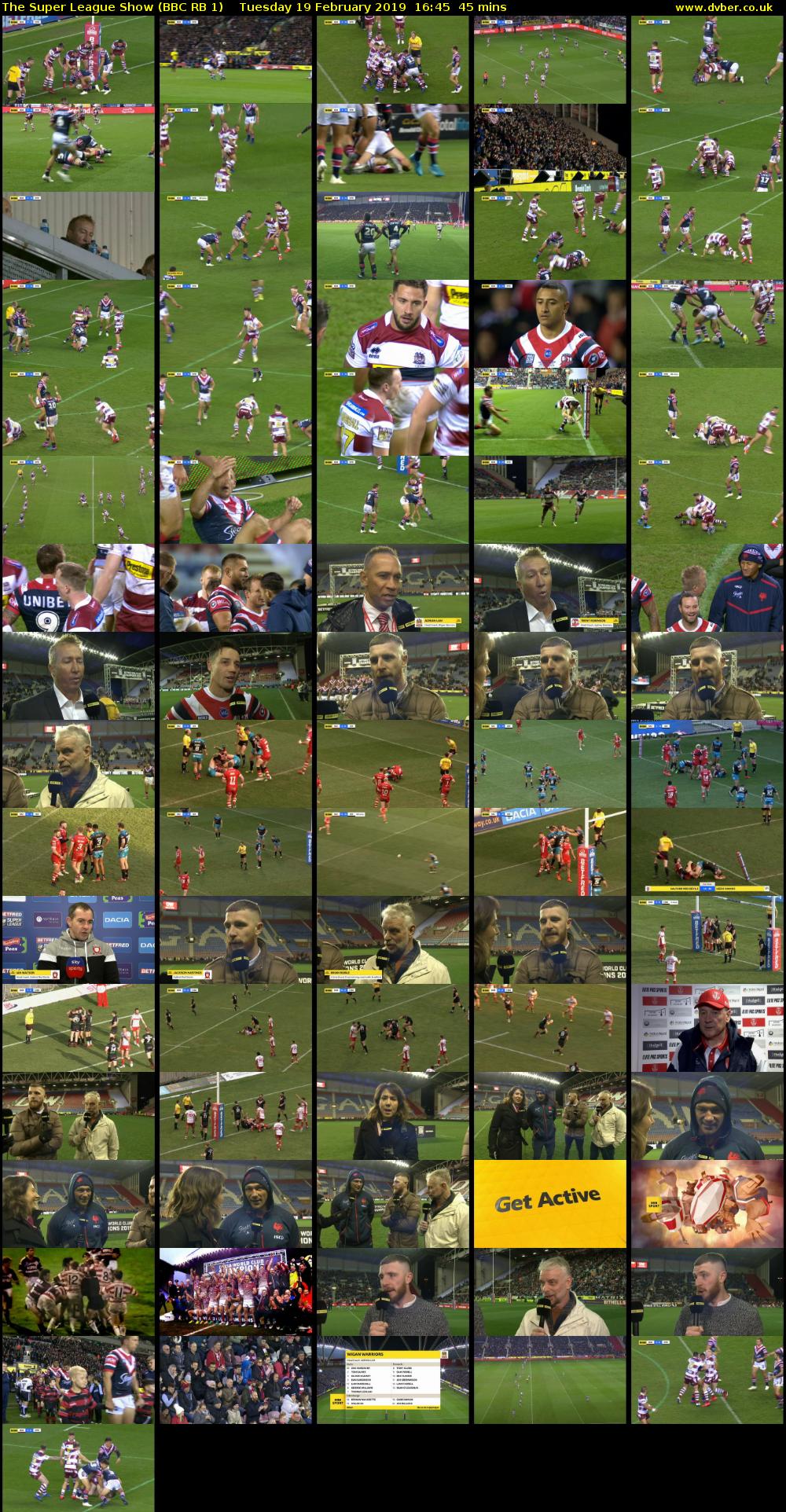The Super League Show (BBC RB 1) Tuesday 19 February 2019 16:45 - 17:30