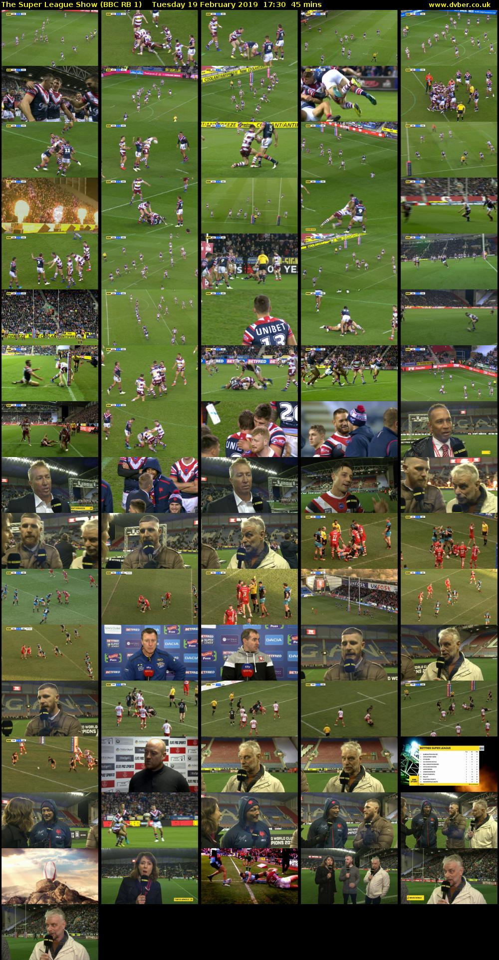 The Super League Show (BBC RB 1) Tuesday 19 February 2019 17:30 - 18:15