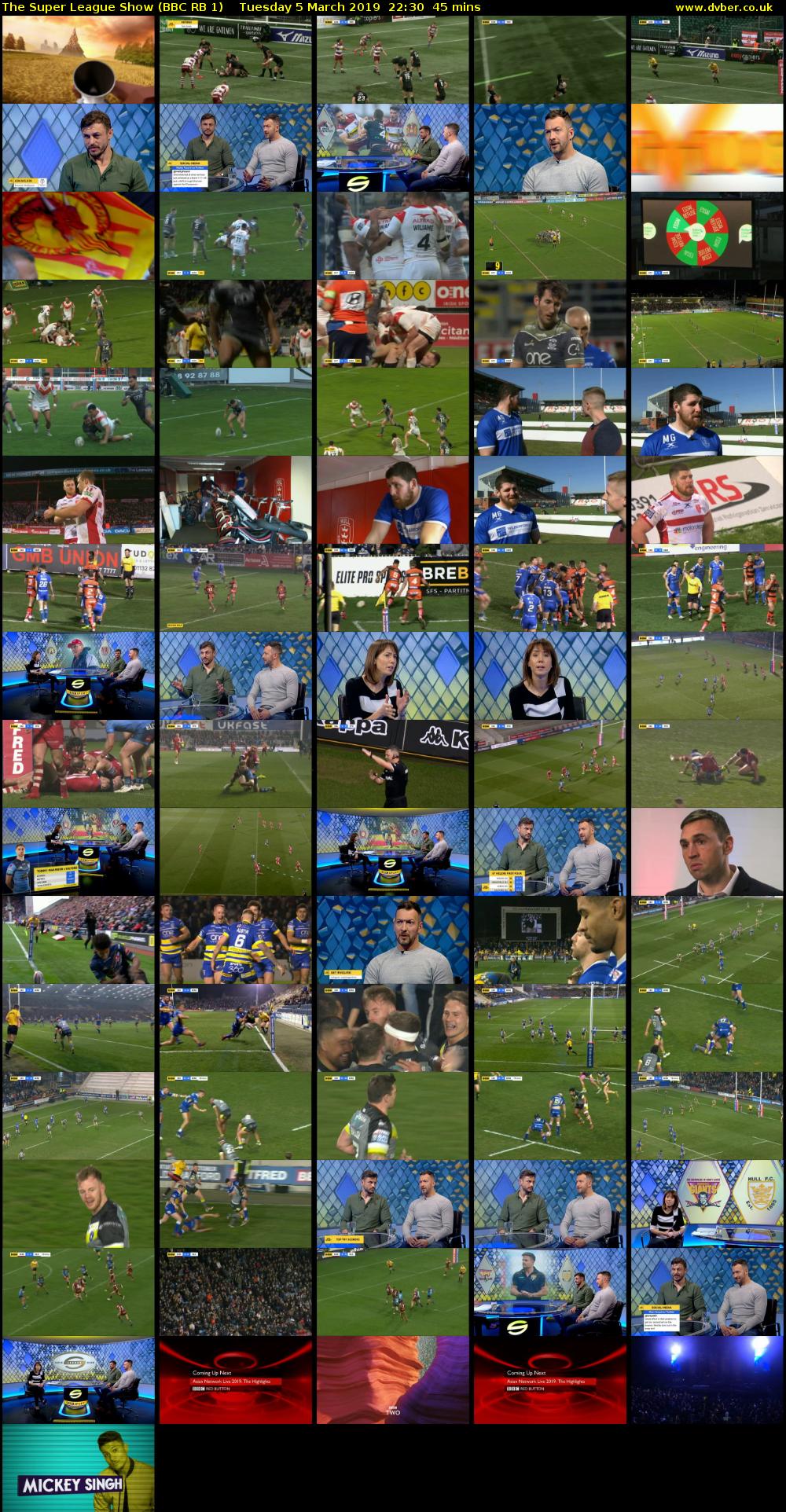 The Super League Show (BBC RB 1) Tuesday 5 March 2019 22:30 - 23:15
