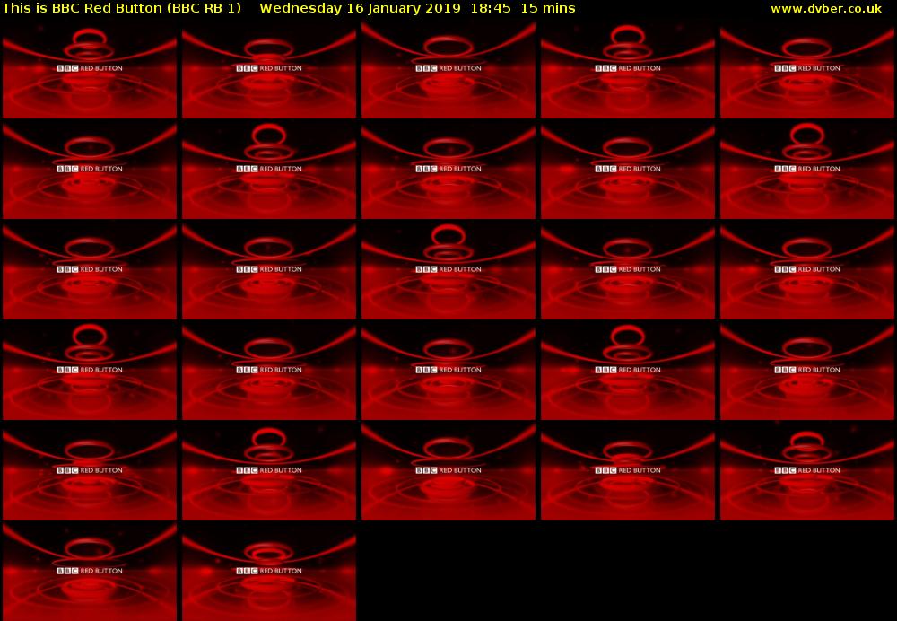 This is BBC Red Button (BBC RB 1) Wednesday 16 January 2019 18:45 - 19:00