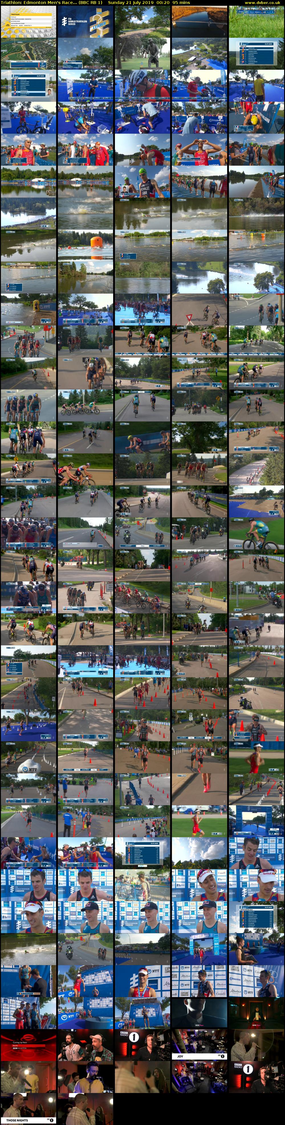 Triathlon: Edmonton Men's Race... (BBC RB 1) Sunday 21 July 2019 00:20 - 01:55