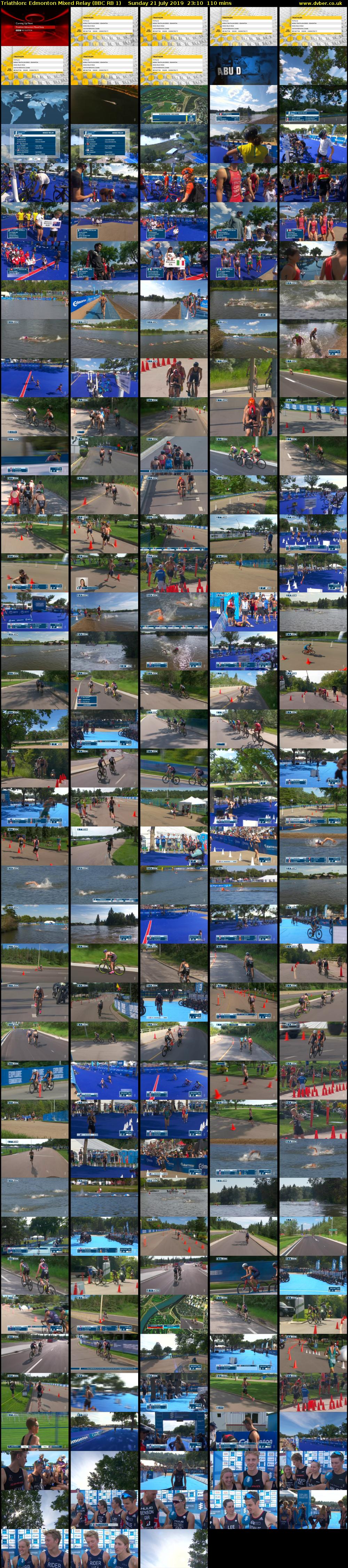 Triathlon: Edmonton Mixed Relay (BBC RB 1) Sunday 21 July 2019 23:10 - 01:00
