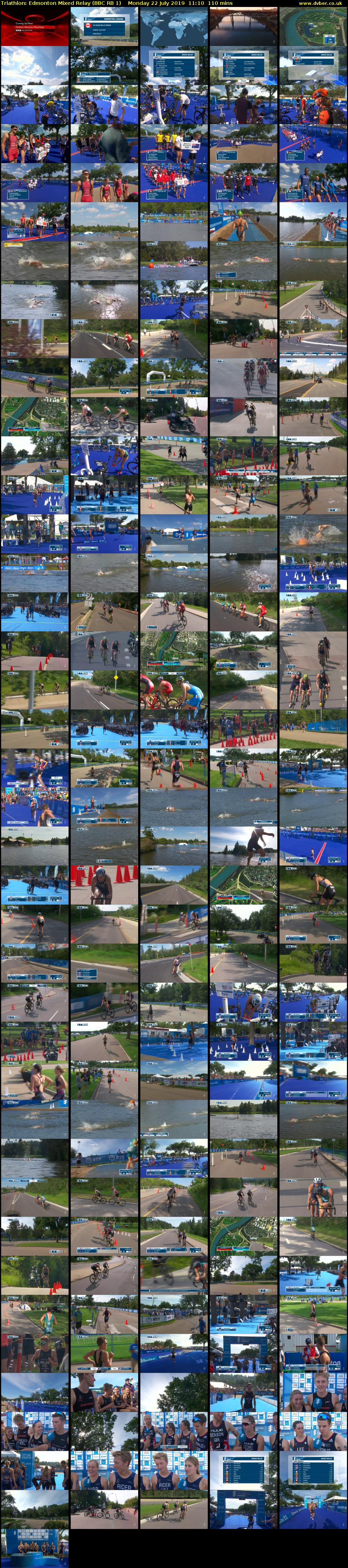 Triathlon: Edmonton Mixed Relay (BBC RB 1) Monday 22 July 2019 11:10 - 13:00